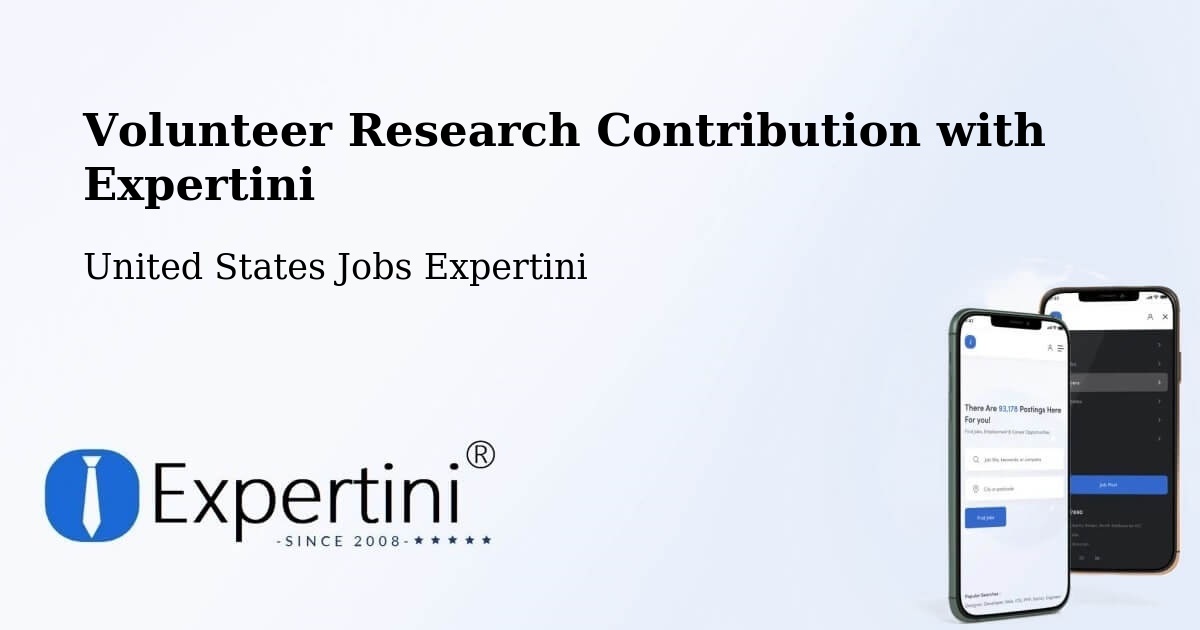 Volunteer Research Contribution Program – Ada - United States Jobs Expertini